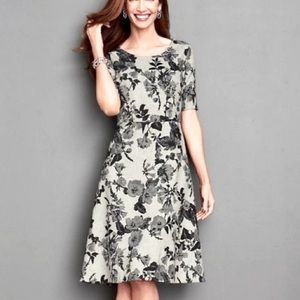 Talbots Floral Wool Dress